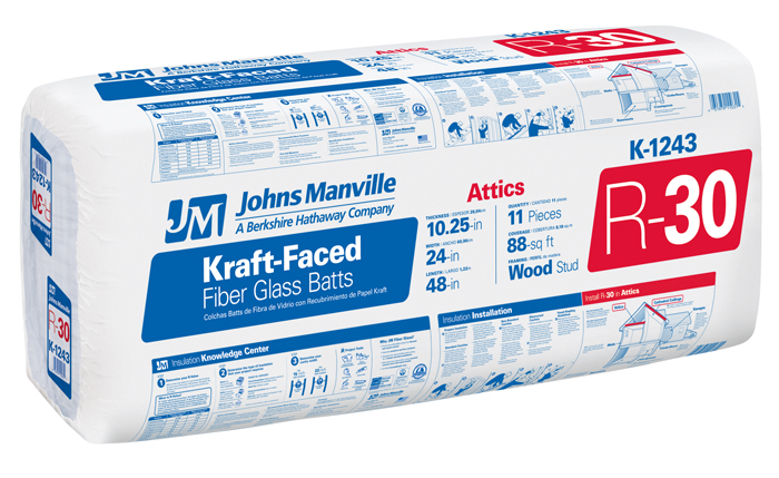 Kraft Faced Batts Rolls Johns Manville